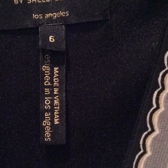 Laundry dress, bell sleeves, black, yellow, 6 - Picture 6 of 9